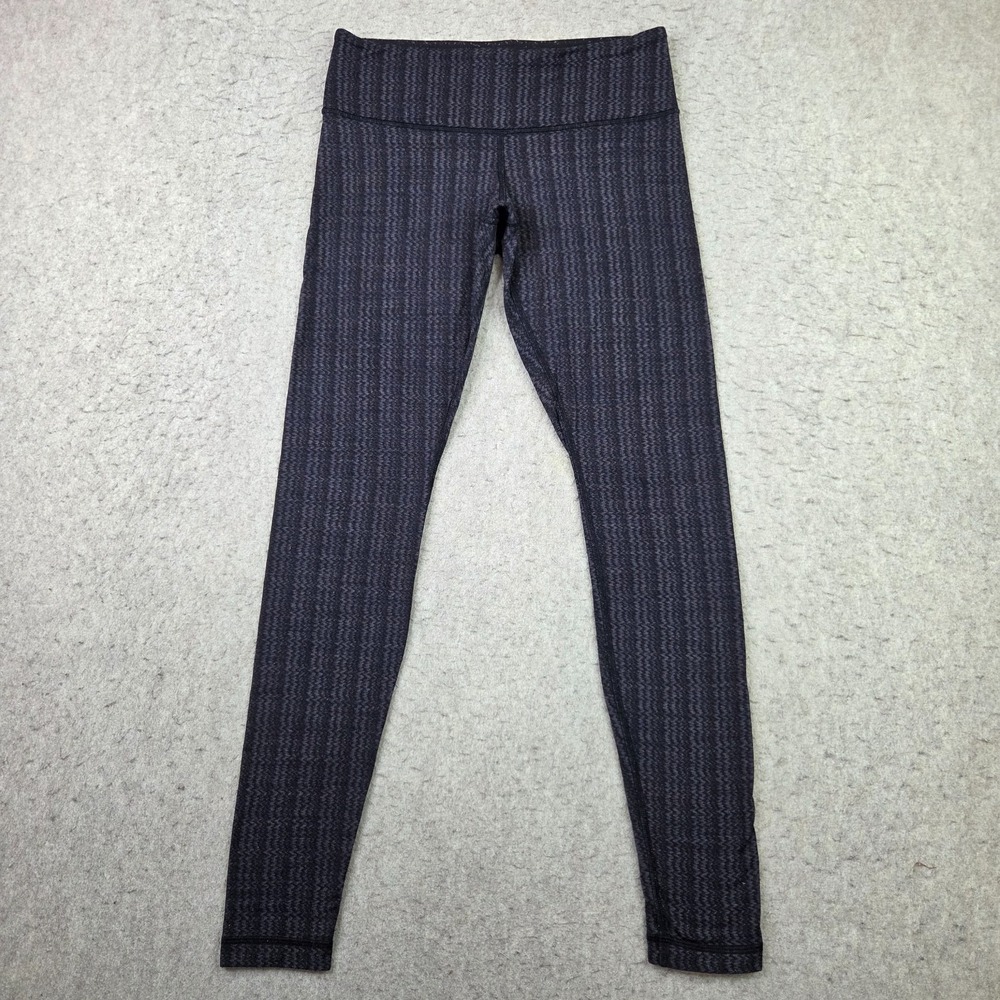 Lululemon Wunder Under Legging sz 8 Ziggy Wee September Black Crop  Pant Yoga